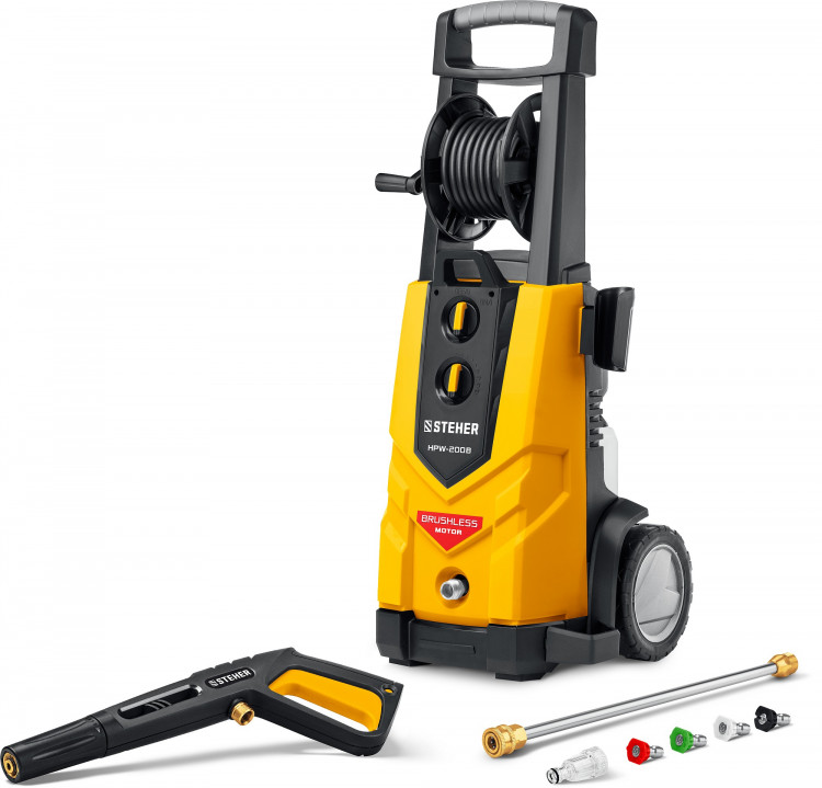 STEHER 2600 Вт, 200 Атм, мойка высокого давления HPW-200В