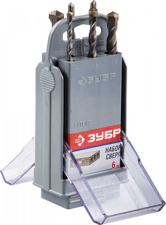 Набор сверл по бетону ЗУБР 2922-H6-SB