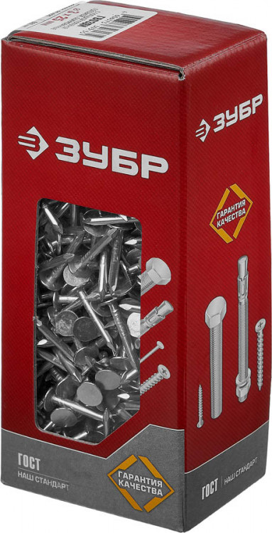 Гвозди с большой потайной головкой ЗУБР 305091-30-025