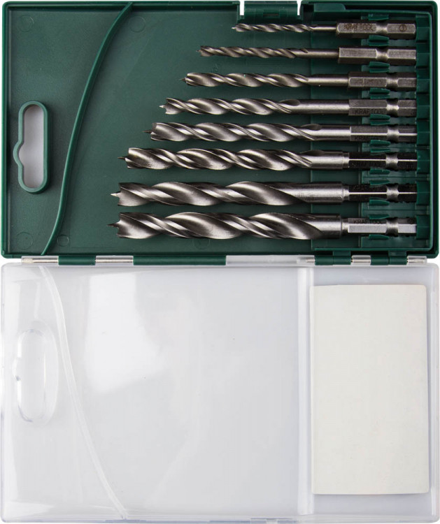 Набор спиральных сверл по дереву KRAFTOOL 29402-H8