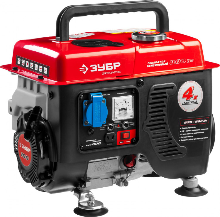 Бензиновый электрогенератор ЗУБР ЗЭСБ-800