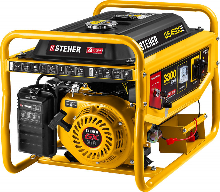 Бензиновый электрогенератор STEHER GS-4500Е