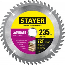 Диск пильный по ламинату STAYER 3684-235-32-72_z01