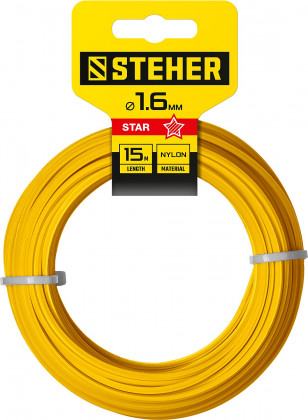 Леска для триммеров STEHER 75010-1.6