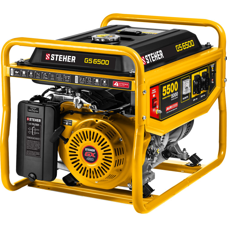 Бензиновый электрогенератор STEHER GS-6500