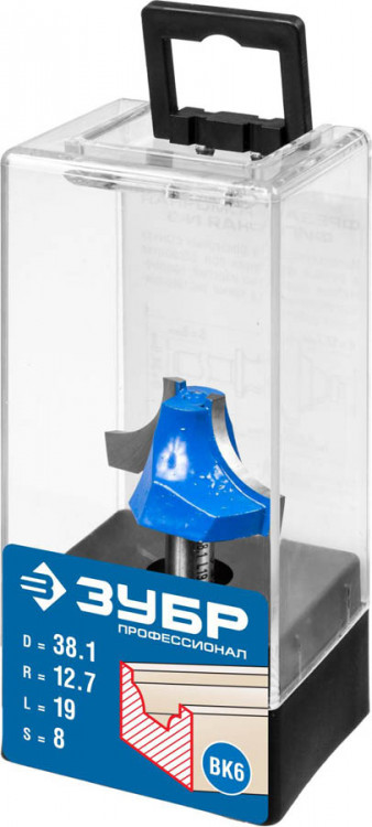 Фреза пазовая фасонная №1 ЗУБР 28740-38.1