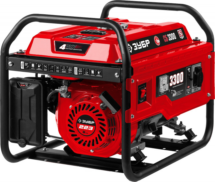 Бензиновый электрогенератор ЗУБР СБ-3300