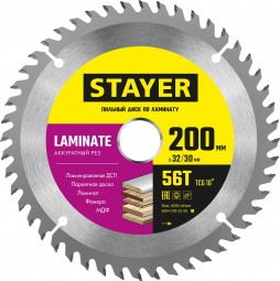 Диск пильный по ламинату STAYER 3684-200-32-56_z01