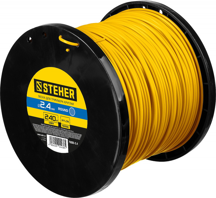 Леска для триммеров STEHER 75005-2.4