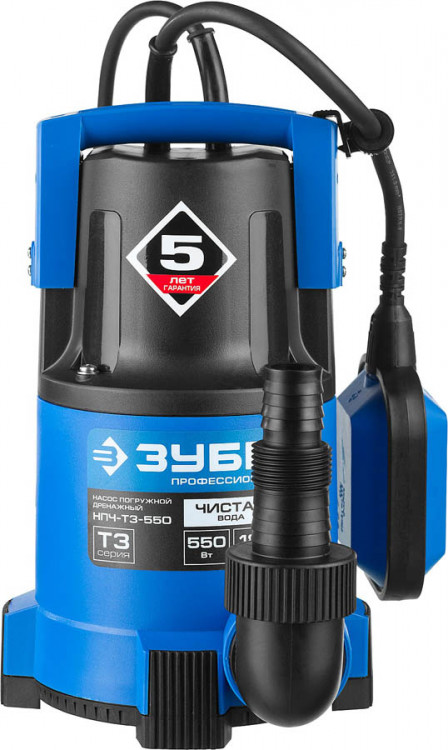 Насос погружной дренажный для чистой воды НПЧ-Т3-550