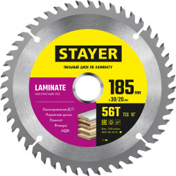 Диск пильный по ламинату STAYER 3684-185-30-56_z01