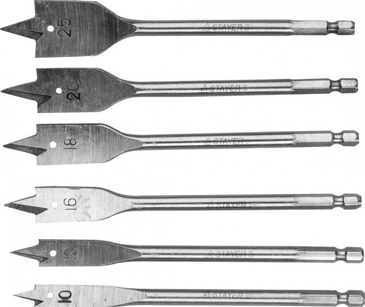 Набор перовых сверл по дереву STAYER 2950-H6