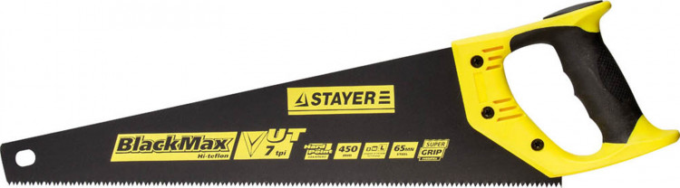 Ножовка по дереву STAYER 2-15081-45 с антифрикционным тефлоновым покрытием
