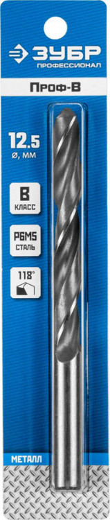 Сверло ЗУБР 29621-12.5