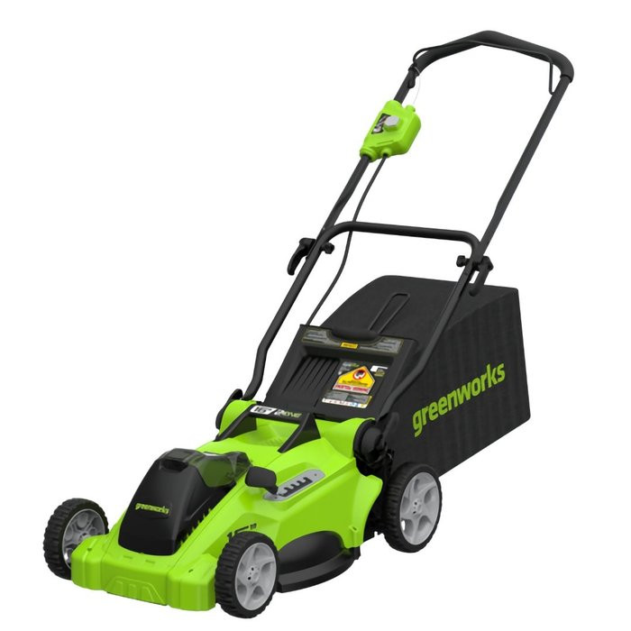 Газонокосилка аккумуляторная Greenworks GD40LM16X 2517907, 40V, бесщеточная, 41 см, c 1хАКБ 4Ач и ЗУ