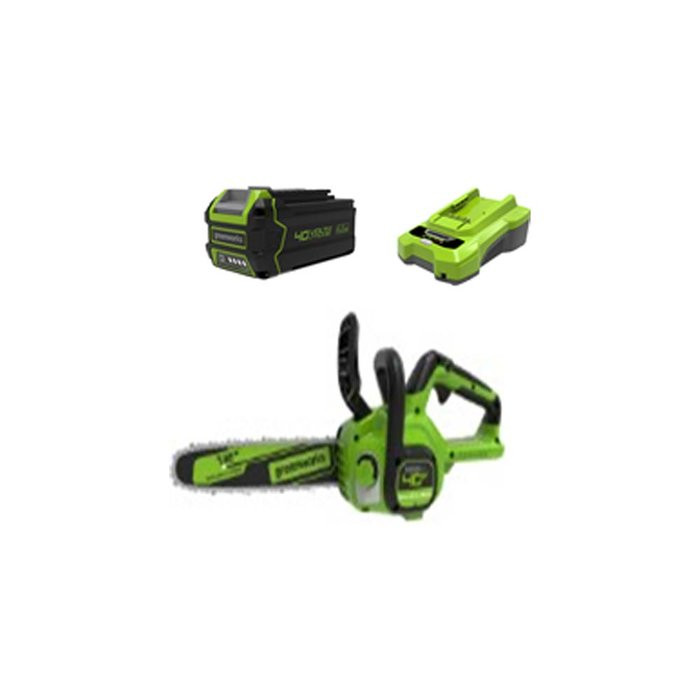 Цепная пила аккумуляторная Greenworks G40CS30II, 40V, 30 см,  с 1* АКБ 4АЧ и ЗУ