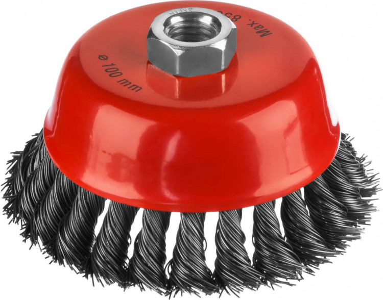 Щетка-крацовка чашечная для УШМ MIRAX 35104-100