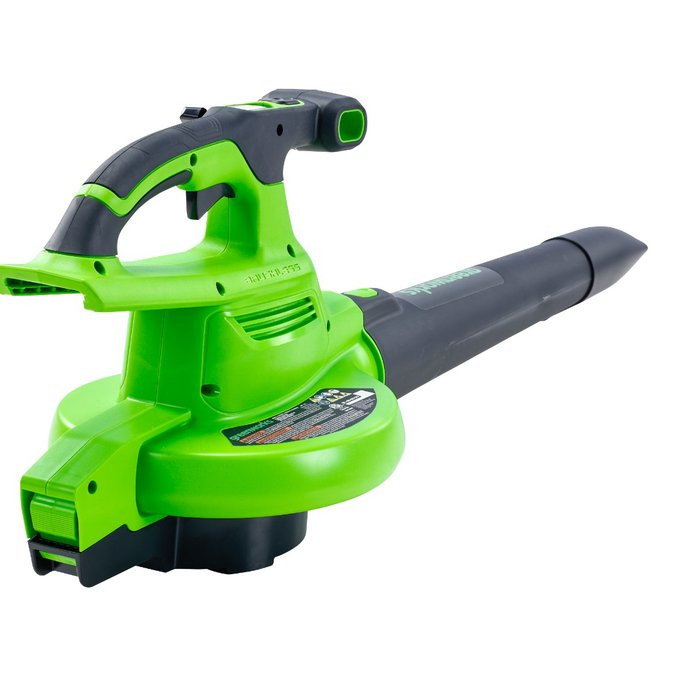 Воздуходув-Садовый Пылесос аккумуляторный Greenworks GD40BVK4, 40V, с 1хАКБ 4 А.ч и ЗУ (ex 24227UB)