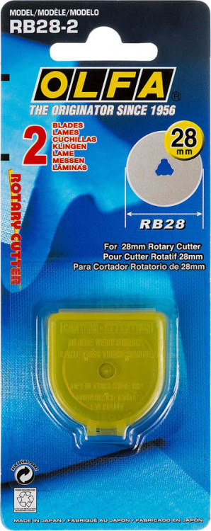 Сменное лезвие круглое OLFA OL-RB28-2