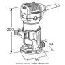 Фрезер MAKITA RT0700CX2J