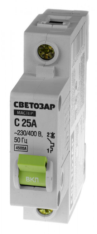 Автоматический выключатель СВЕТОЗАР, 49060-25-C