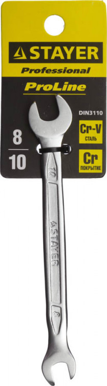 Рожковый ключ STAYER 27035-08-10
