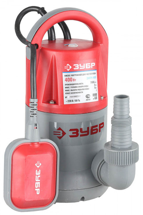 Насос дренажный погружной ЗУБР ЗНПЧ-400