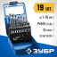 Набор сверел Зубр 29621-H19