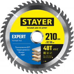 Пильный диск по дереву STAYER 3682-210-32-48_z01