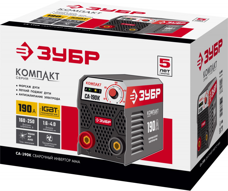 Сварочный инвертор ЗУБР СА-190К