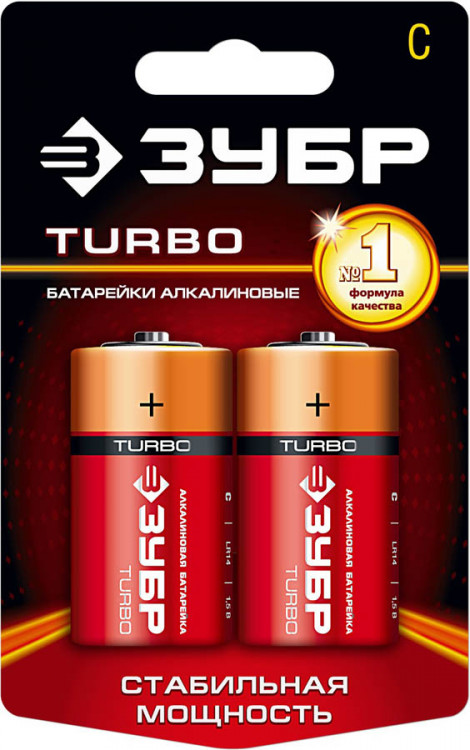 Батарейка алкалиновая TURBO 59215-2C применяется в качестве источника энергии