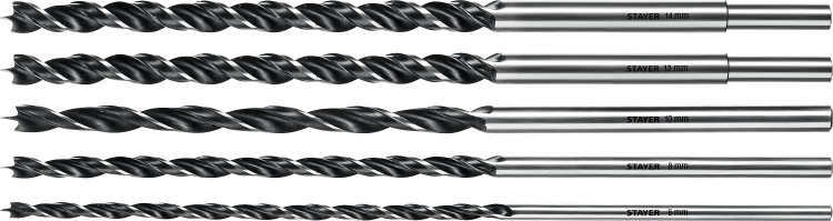 Набор спиральных сверл по дереву STAYER 2943-300-H5_z01