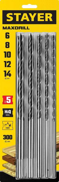 Набор спиральных сверл по дереву STAYER 2943-300-H5_z01