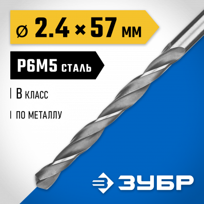 Сверло ЗУБР 29621-2.4