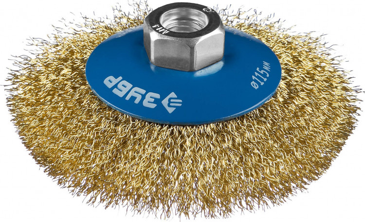 Щетка крацовка коническая для УШМ ЗУБР 35267-115_z02