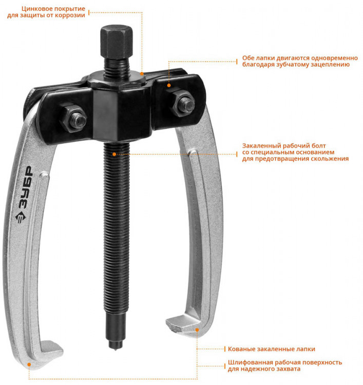 Съемник подшипников ЗУБР 43322-110