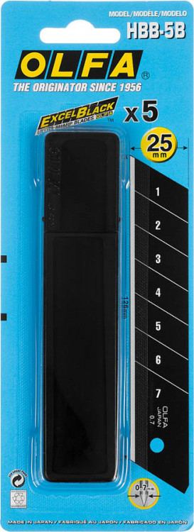 Лезвия OLFA OL-HBB-5B серии EXCEL BLACK