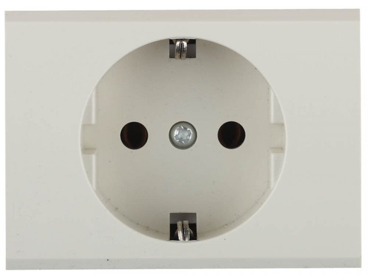 Одинарная розетка с заземлением СВЕТОЗАР ЭФФЕКТ SV-54400-B