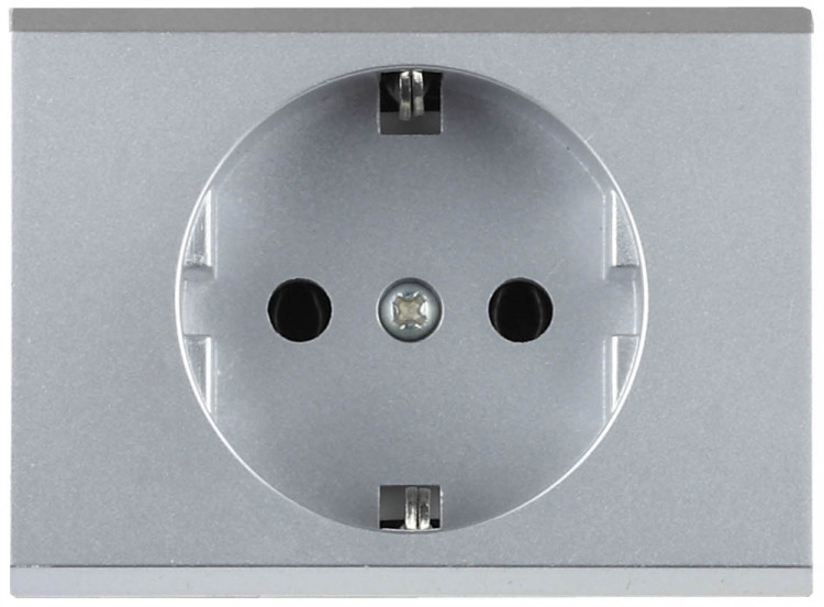 Одинарная розетка с заземлением СВЕТОЗАР ЭФФЕКТ SV-54400-SM