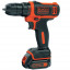 Аккумуляторная дрель-шуруповерт BLACK&DECKER BDCDD12