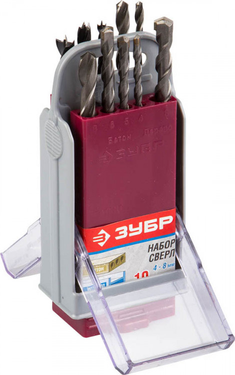 Сверла ЗУБР 4-29704-H10-SB