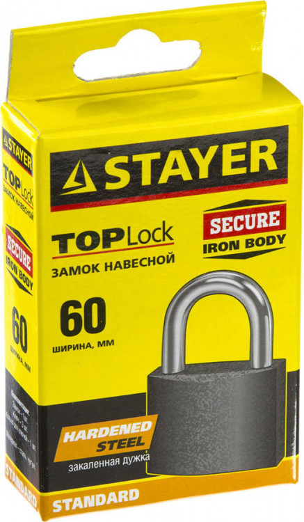 Навесной замок STAYER 37160-60