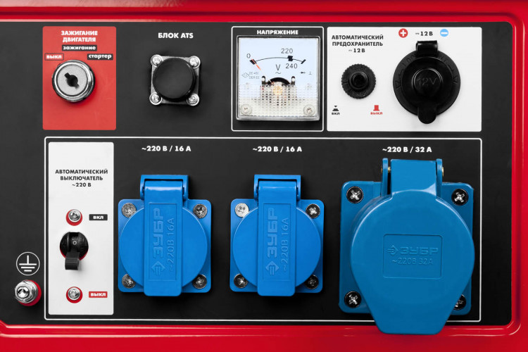 Бензиновый электрогенератор ЗУБР ЗЭСБ-5500-ЭНА