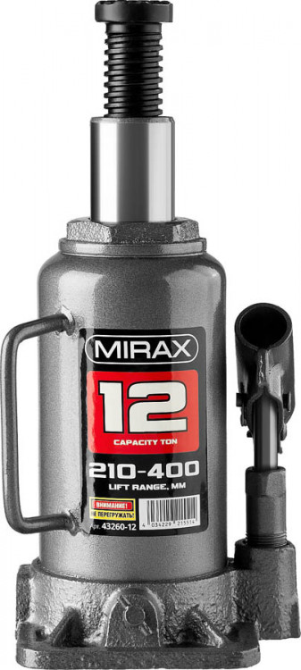 Домкрат гидравлический бутылочный MIRAX 43260-12