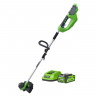 Триммер аккумуляторный Greenworks G40LTK4, 40V, 30 см, с 1хАКБ 4 А.ч и ЗУ