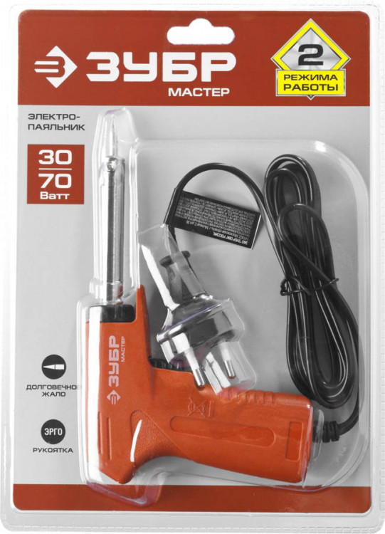 Электропаяльник непрерывного нагрева ЗУБР 55404