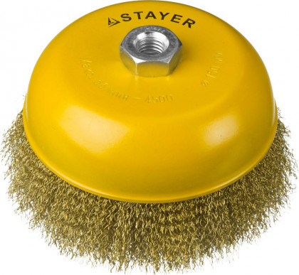 Щетка крацовка чашечная для УШМ STAYER 35125-150