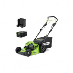 Газонокосилка самоходная, аккумуляторная Greenworks GD60LM46SPK4, 60V, 46 см, с 1хАКБ 4 А.ч. и ЗУ
