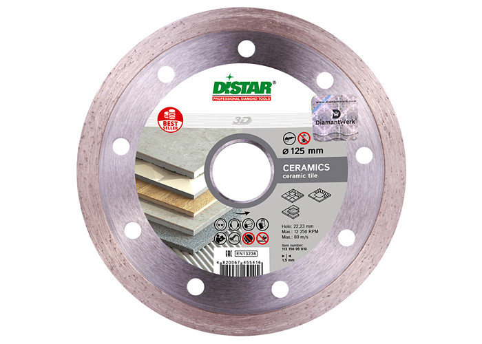 Алмазный диск DISTAR 1A1R 125 Bestseller Ceramics