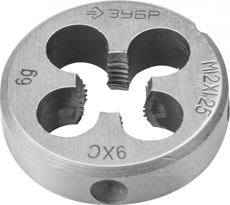 Плашка метрическая М12 x 1.25 ЗУБР 4-28022-12-1.25